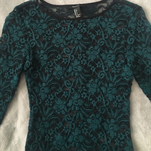 Forever21 Lace Knit Top - Picture 3 of 4